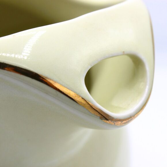 Vintage Hall Ball Pitcher Autumn Leaf Pattern Large Jug Dining Table Fall Decor - Picture 6 of 7